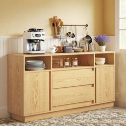 New In Box 63 Inch Sideboard Buffet Cabinet 