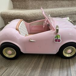 Doll- Our Generation Pink Convertible For Dolls