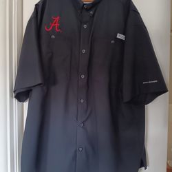 Columbia Performance Fishing Shirt Alabama Crimson Tide Size Large