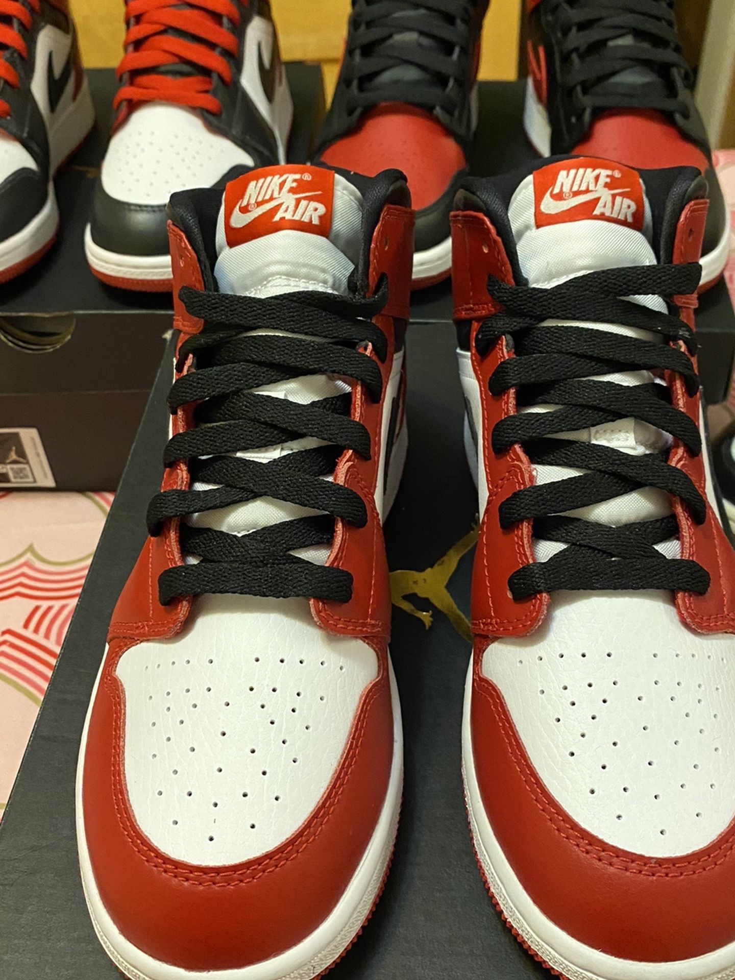 AJ1 Mid Full Chicago Custom Size 5.5y