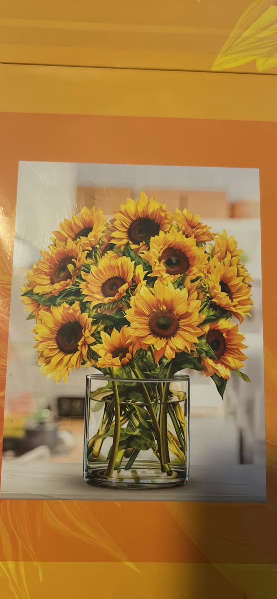 3D paper sunflower bouquet