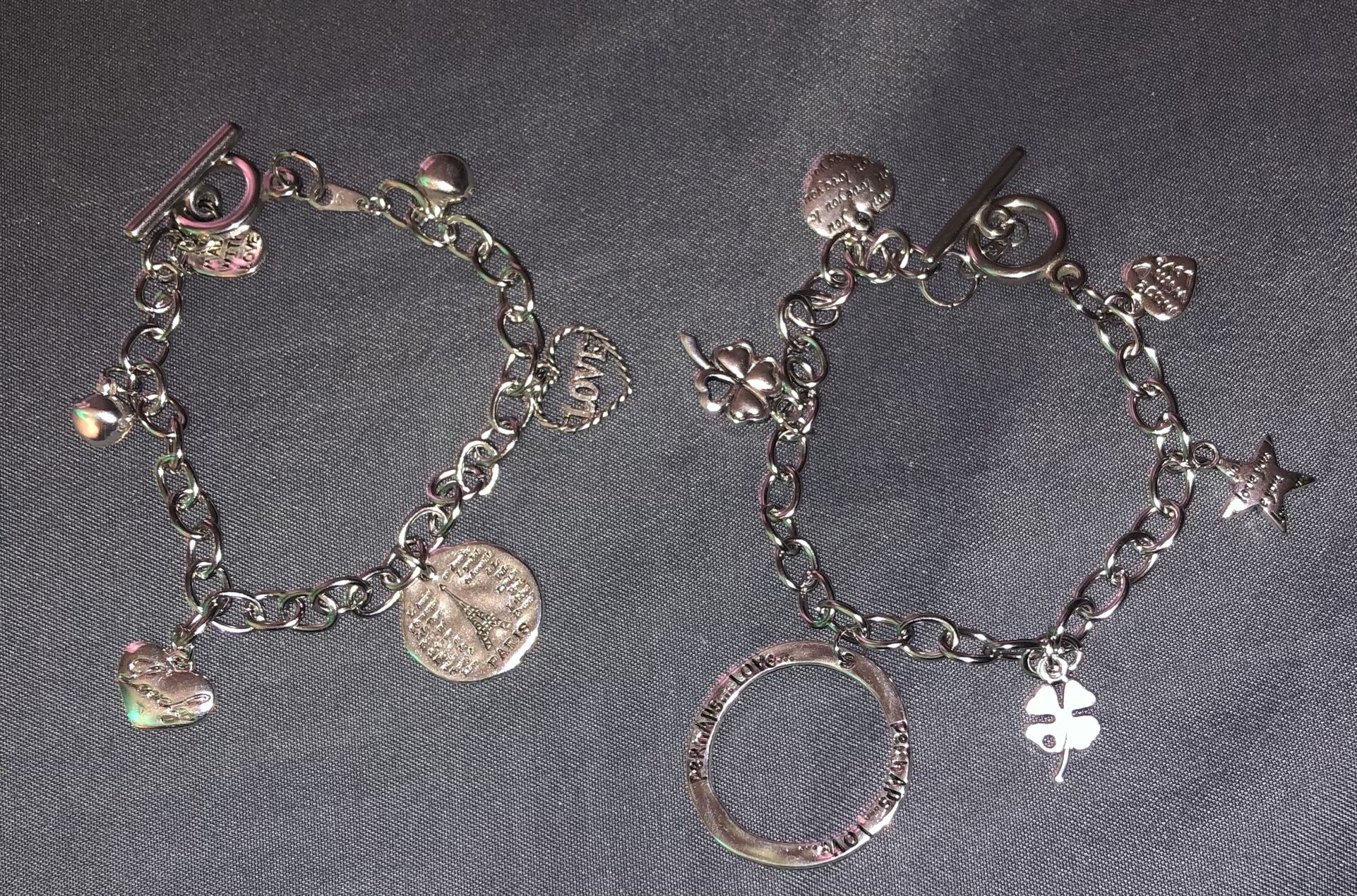 Silver Charm Bracelets