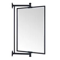 Corrente Pivot-N-View Squared Cornered Rectangle Mirror for Window Bathroom Vanity 22”L X 14” W