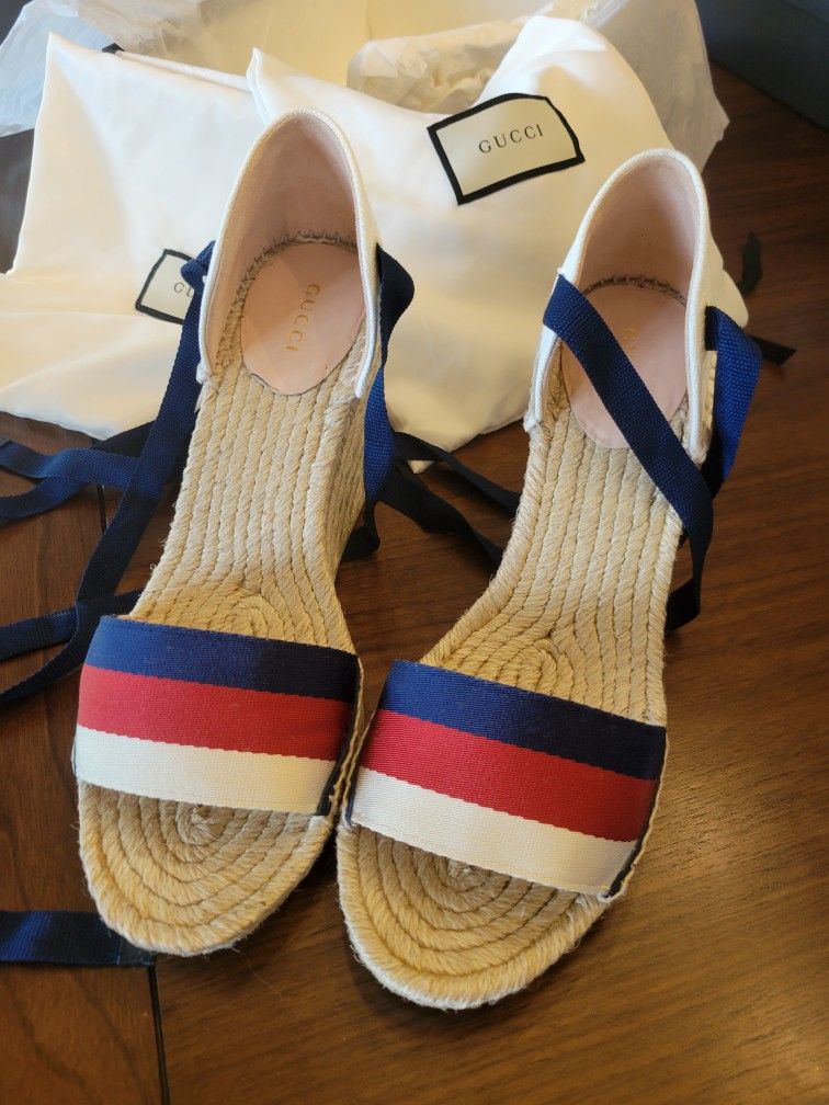 Gucci Sandal Wedge Sz 10
