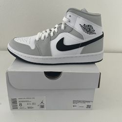 Jordan 1 Mid Light Smoke Grey WMNS