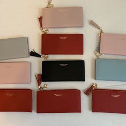 OPEN TO OFFERS: Minimalist Leather Wallet Red/Black/Blue/Pink