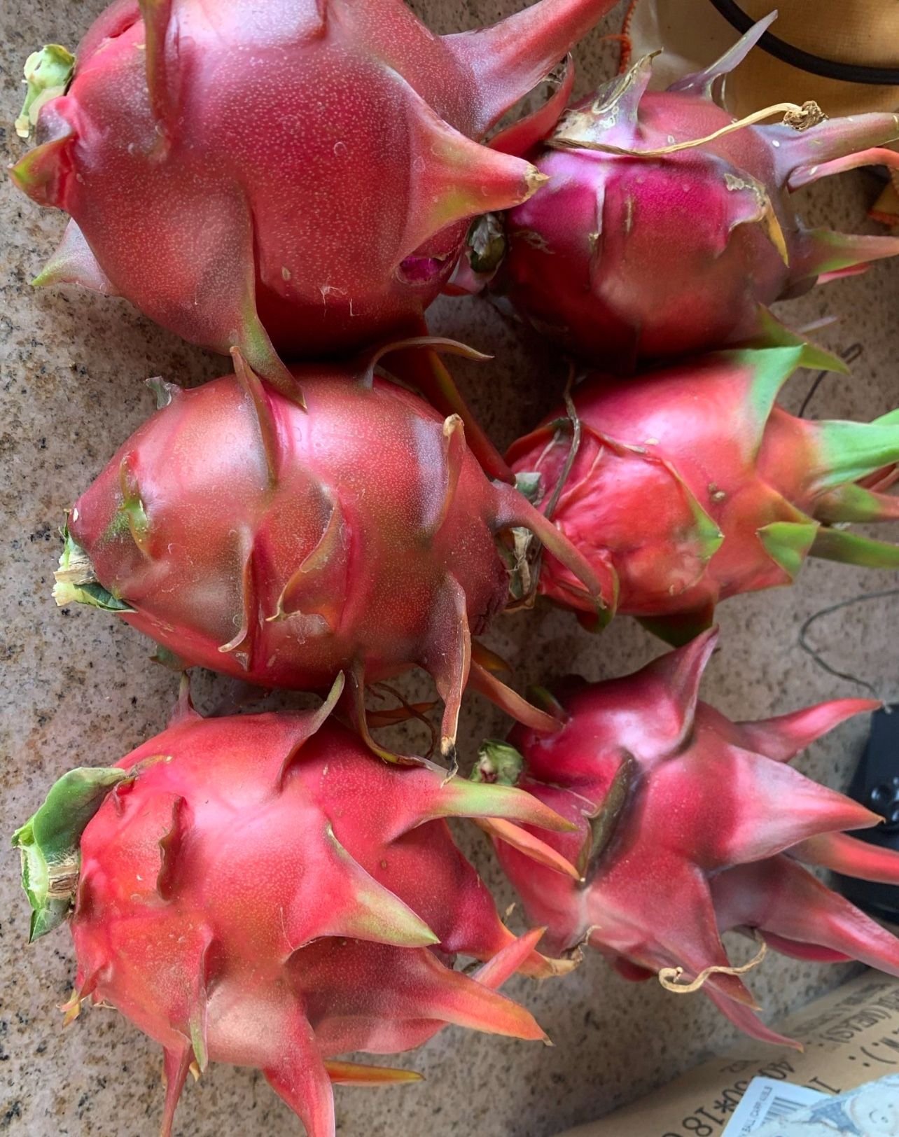 Freshly Picked Organic Homegrown Dragon Fruits, Passion Fruits, Grapes-In Season Now