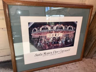 SANTA MONICA PIER CAROUSEL PRINT