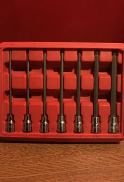 MAC Tools 3/8"-Drive 7-Piece Long Hex Ball Socket Set 1/8" - 3/8"
