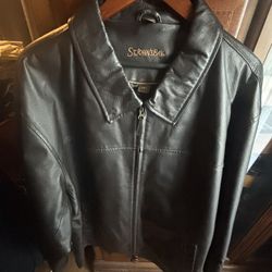 St. John’s Bay Black Leather Jacket 2XLT 