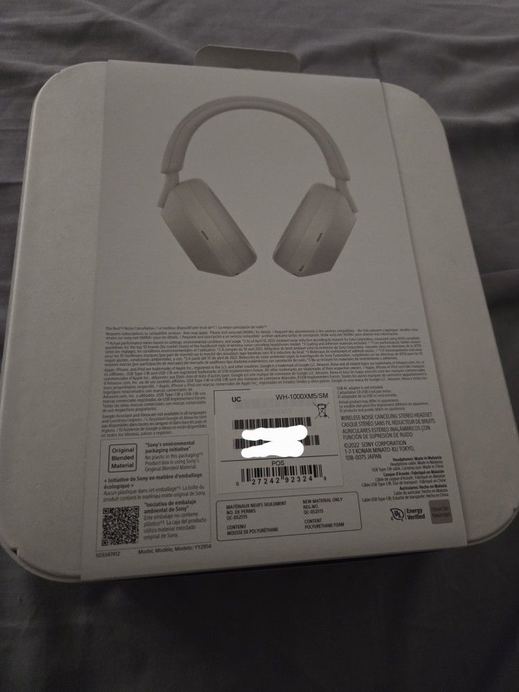 Brand New Sony WH-1000XM5 Wireless Noise-Canceling Headphones