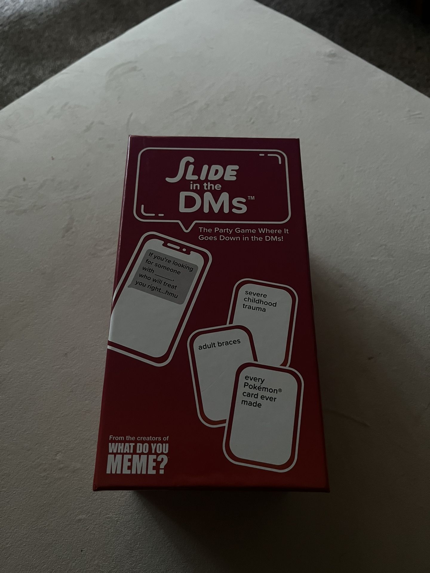 Slide in the DM Card Game