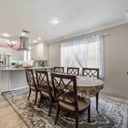 Formal Dining Table with 6 Chairs