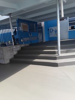 Steps and concrete finish