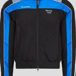 Turquiose and Black Recreated "Not Like Us" Jacket Size Small