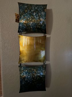 3-Panel Metal Wall Art Sculpture