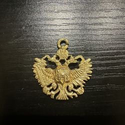 Double Headed Eagle Charm 18k