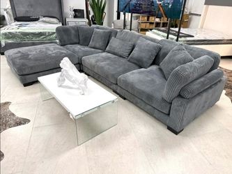 Sectional sofa gray