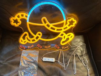 Dog man neon light