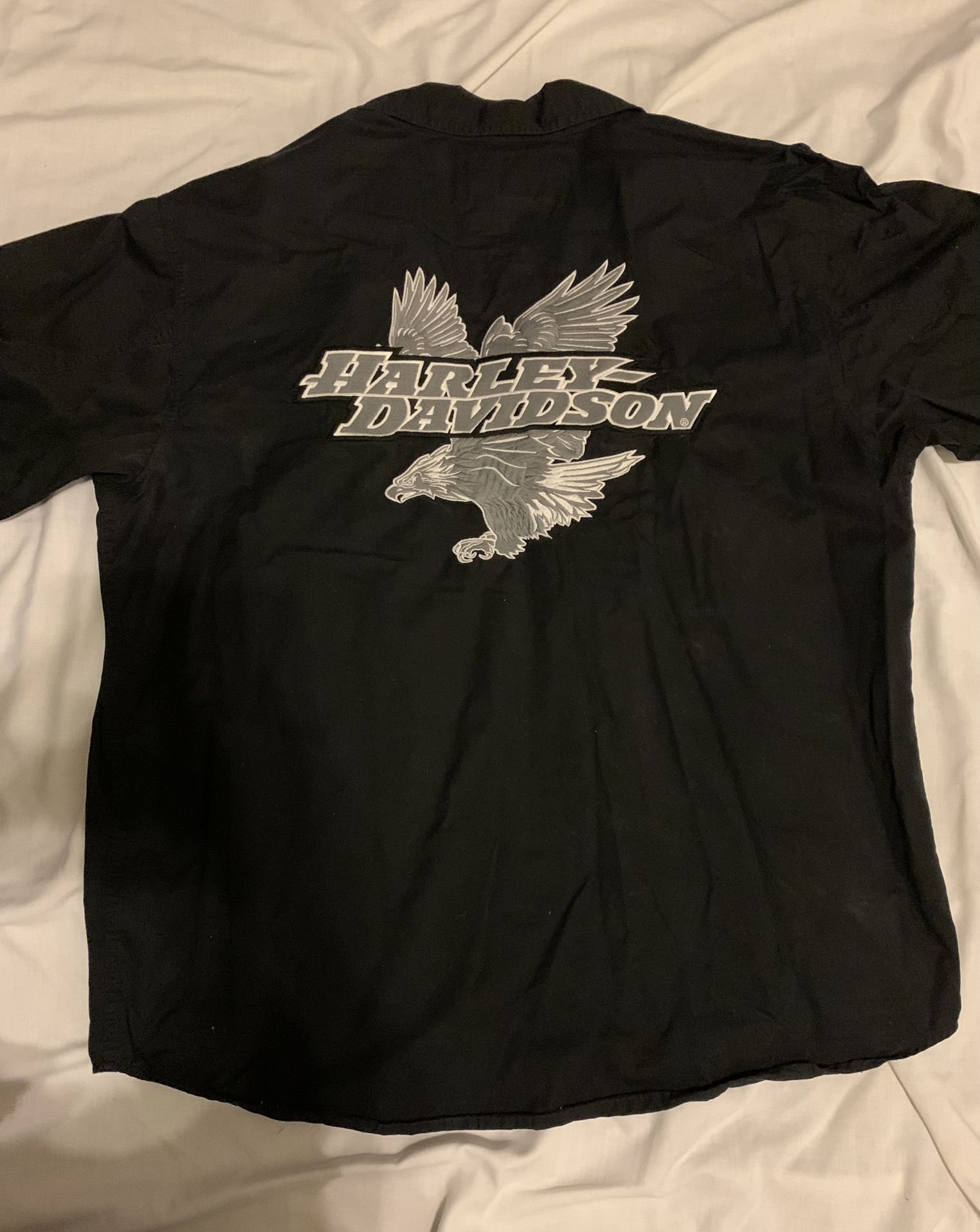 Vintage Harley Davidson Button Down