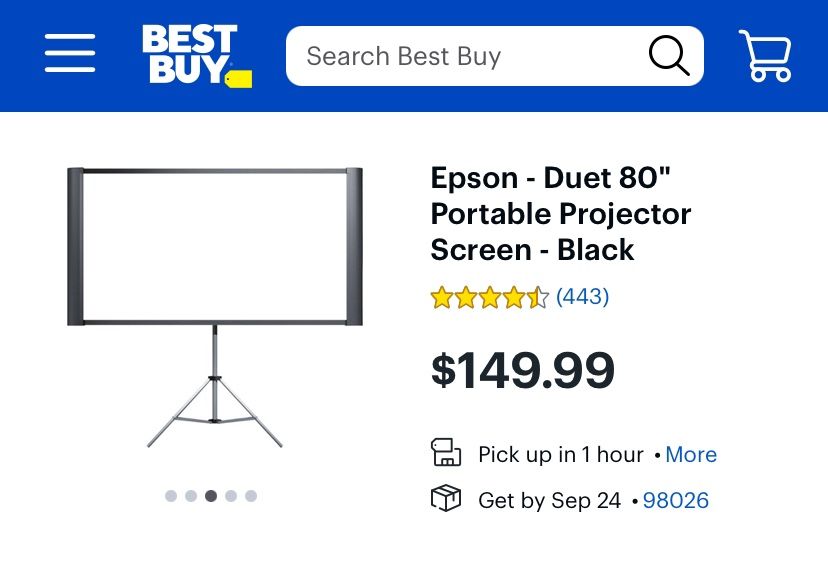 Accolade Duet Model Elpsc80 Projector Scree