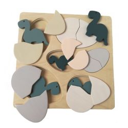Wooden Jigsaw Puzzle Dinosaur Egg Kids Puzzle