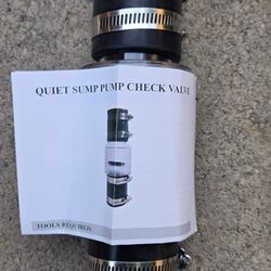 Sump Pump Check Valve