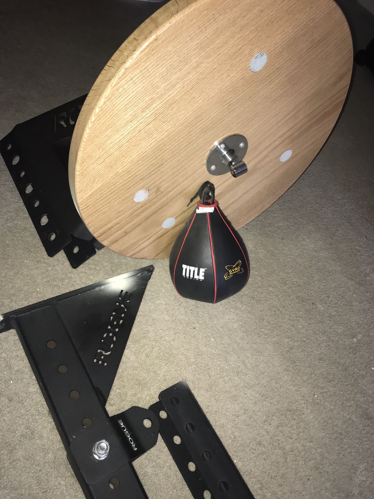 ROGUE PUNCHING BAG STAND WITH SPEED BAG AND 6ft HEAVY BAG $100 OBO