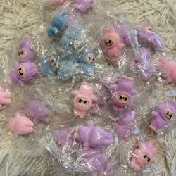 50 Piece Labubu Flocked Toy Lot Bulk