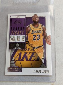 LeBron James season ticket card 2018 pannini