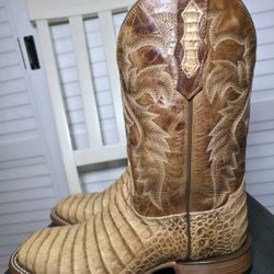 Cody James Caiman Belly Western Boots Broad Square Toe BB90 Men's Size 11 D