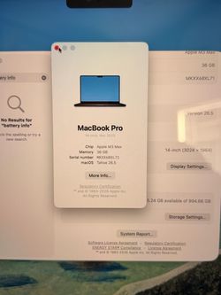 MacBook Pro 2023 M3 Pro 14” 36gb RAM