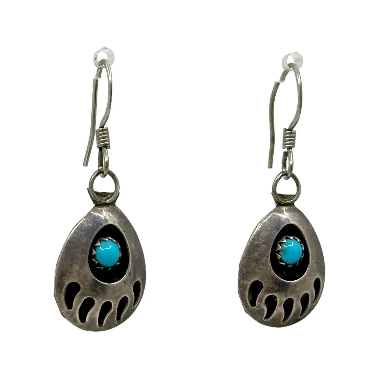 Zuni Sterling silver turquoise earrings