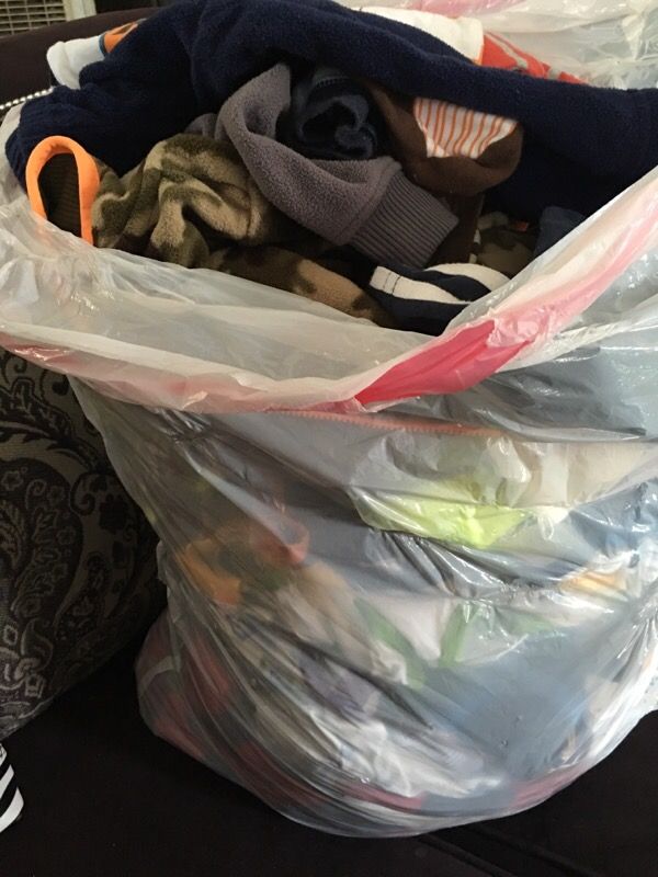 Bag of baby clothes