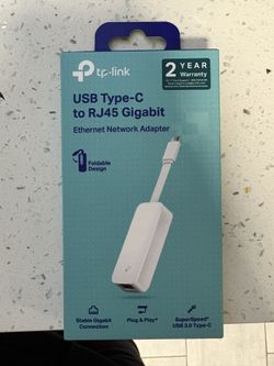 TP-Link USB-C to Ethernet Adapter (Brand New, Never Opened)
