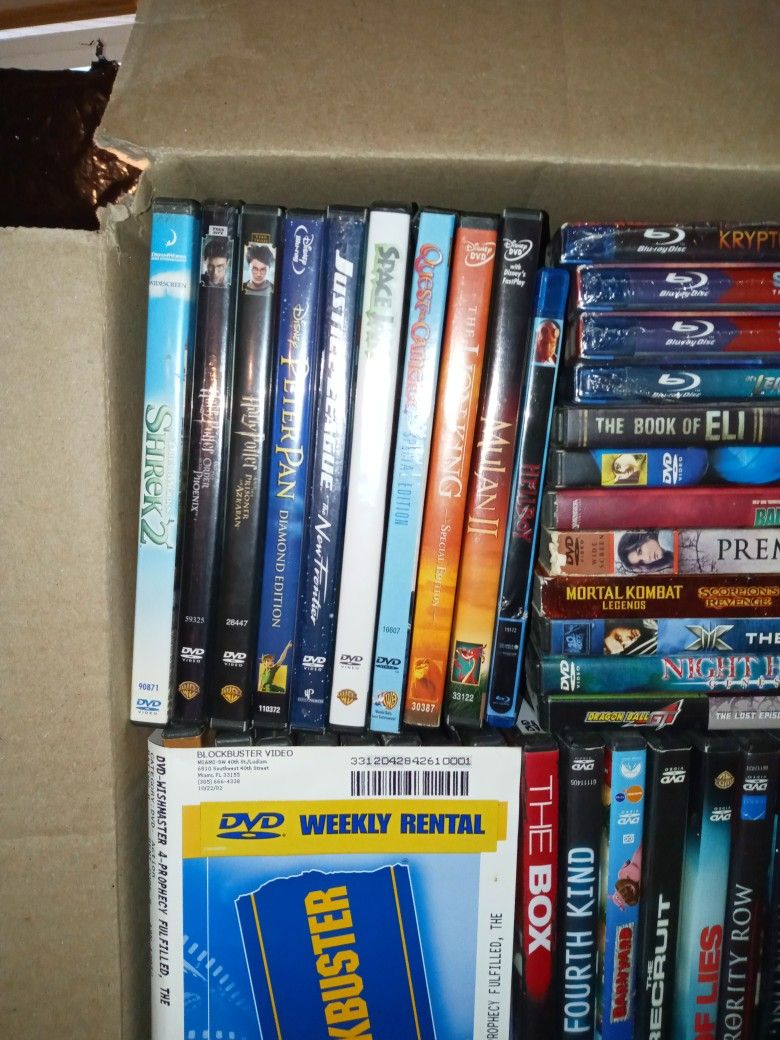 Dvd Movies And Blue Rays