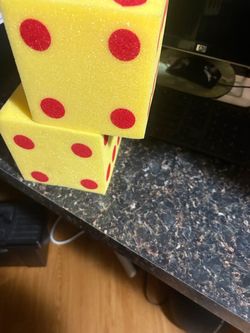 Large foam dice