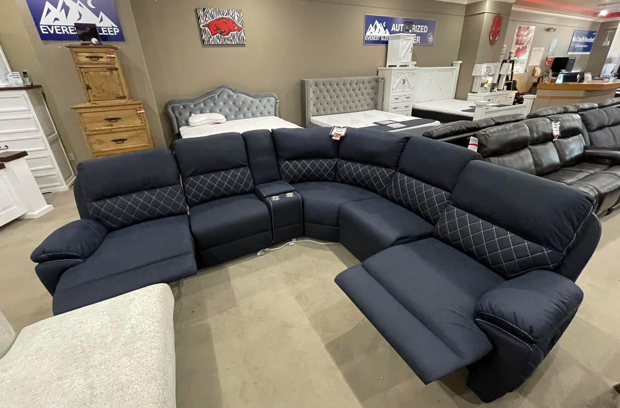 All New Reclining Sectional In Stock Now!