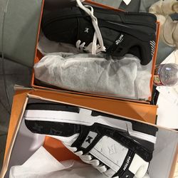 White ones as well. Louis Vuitton white and blacks size 12