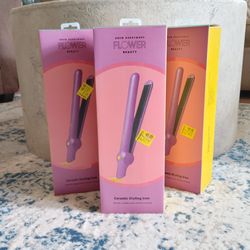 Brand New Factory Sealed Flower Beauty Ceramic Styling Iron by Drew Barrymore 