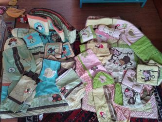 Forest friends Girl/Boy crib sets