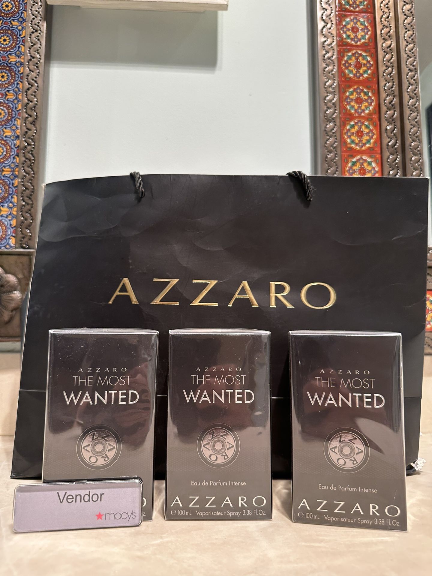 Azzaro The Most Wanted EDP Intense 3.3oz - Long-Lasting Men's Fragrance (NEW/ SEALED) Authentic 100%