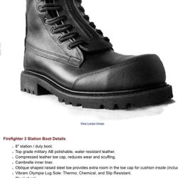 Firefighter 3 Station Boots