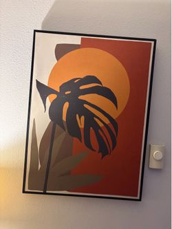 Monstera wall art print
