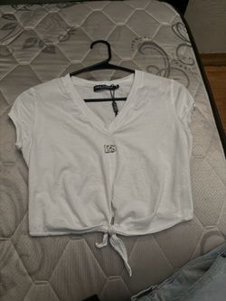 White crop top dolce & gabbana