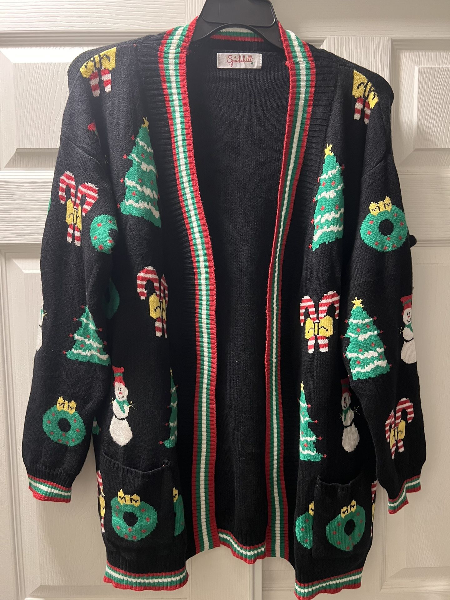 Spadehill Womens Christmas Cable Knit Sweater (New)