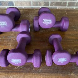 light / yoga type weights 2, 3, 5 & 6 lb neoprene dumbbell sets