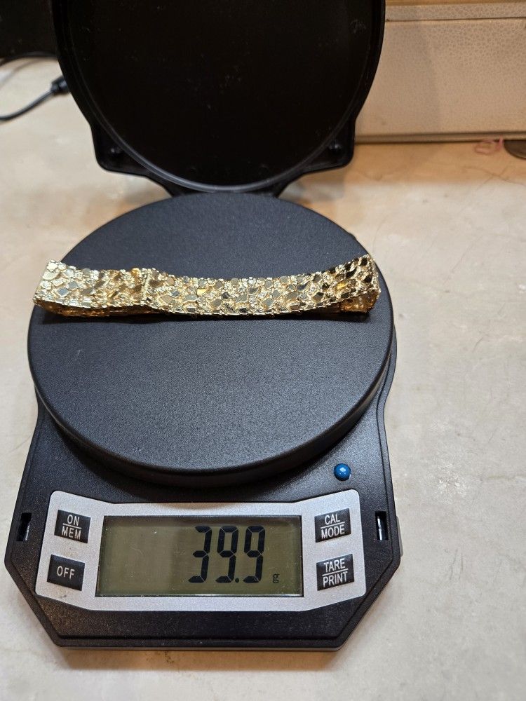 14k Nugget Bracelet 
