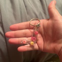 L Letter Shaped Keychain 