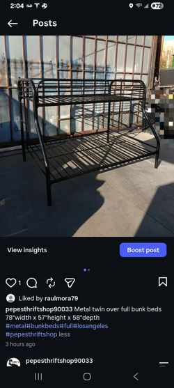 Twin over full bunkbeds  new mattresses